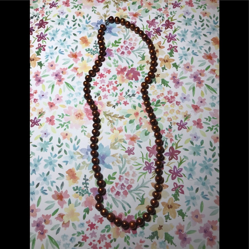 Copper colored Freshwater pearls